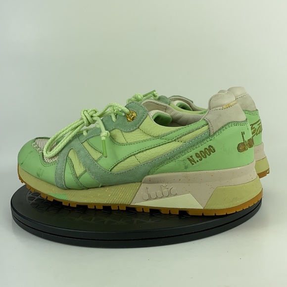 Diadora x Featire N9000 Pistachio Ice Cream Green Running Shoes Men's Size 10 - Picture 8 of 13